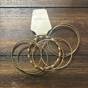 Fashion Jewelry Gold Bangle Set